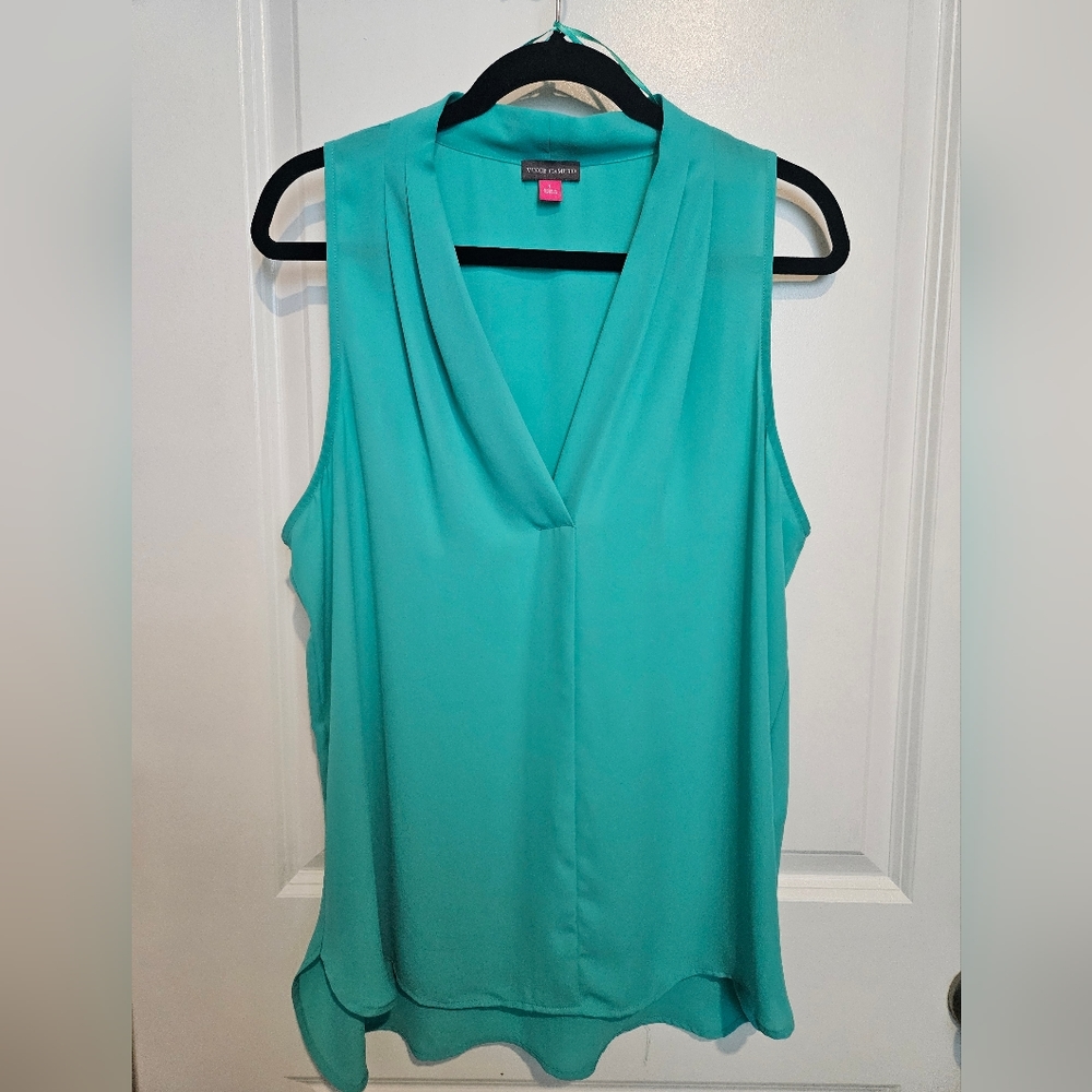 Vince Camuto size L green sleeveless top